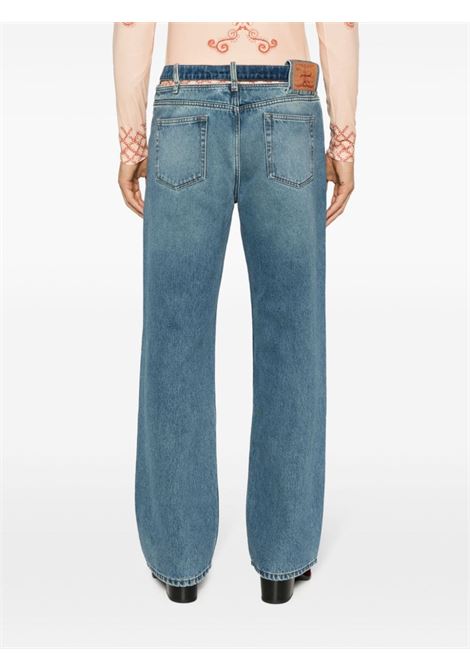Blue Evergreen mid-rise wide-leg jeans - men Y/PROJECT | JEAN40BL
