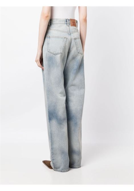 Light blue cut-out straight-leg jeans - women Y/PROJECT | JEAN53SNDBL