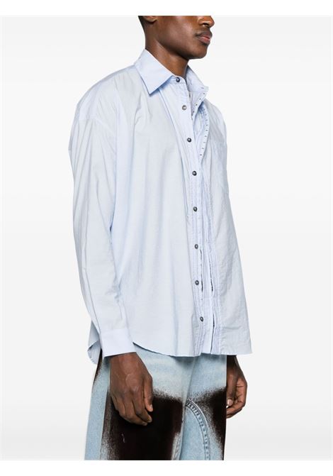 Light blue asymmetric shirt - women Y/PROJECT | SHIRT70LGHTBL