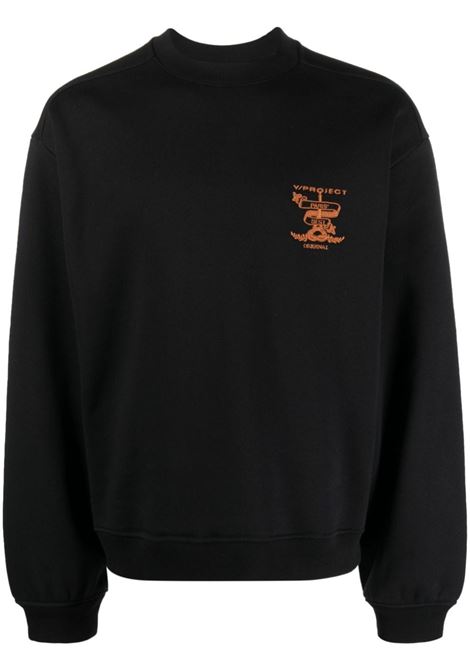 Black logo-embroidered sweatshirt - unisex Y/PROJECT | SWEAT52BLK