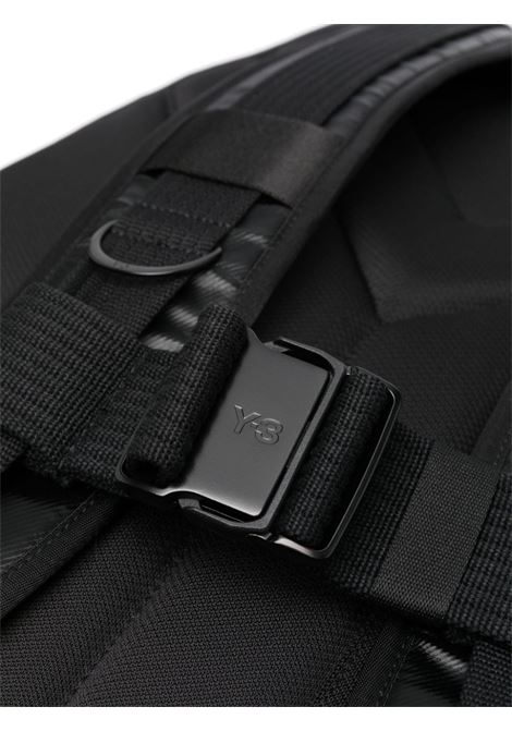 Black logo-detail backpack - men  Y-3 | IL9285BLK