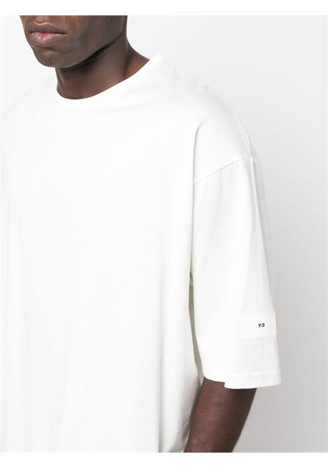 T-shirt con applicazione in bianco - uomo Y-3 | IP7710OFFWHT