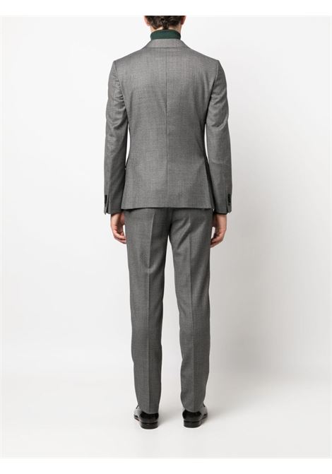 Grey notched-lapels single-breasted suit - men ZEGNA | 622700A6281CGA8