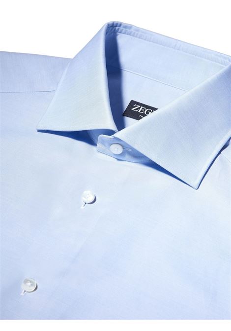 Camicia a maniche lunghe in blu - uomo ZEGNA | 9MS0BACT1030LGHTBL