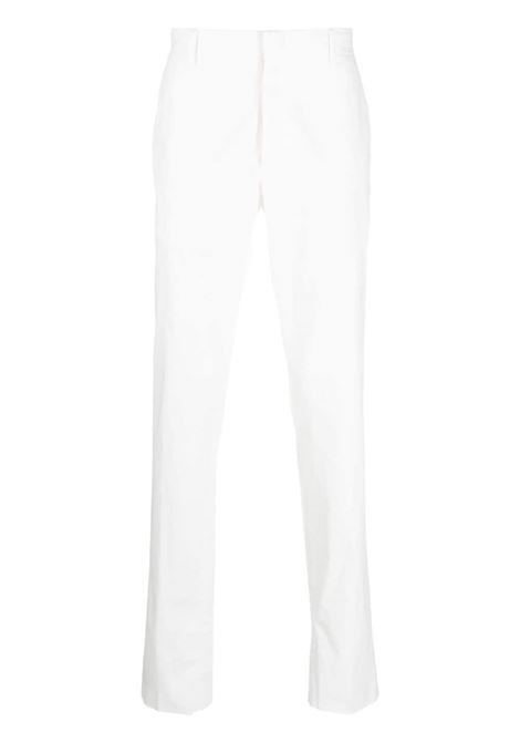 Pantaloni sartoriali slim in bianco - uomo ZEGNA | UCI17A6TR00997