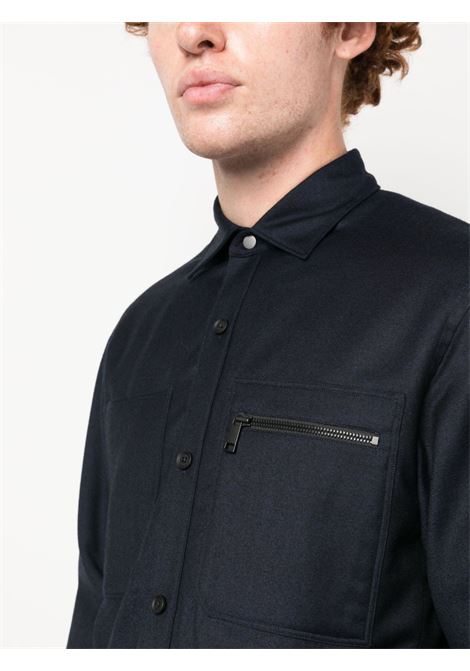 Camicia con tasche in blu - uomo ZEGNA | UCV01A6SOTM2016