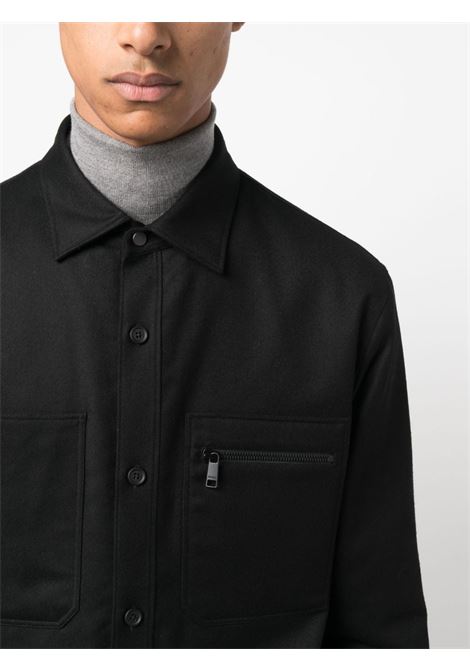 Long sleeve shirt in black -men ZEGNA | UCV01A6SOTM2290