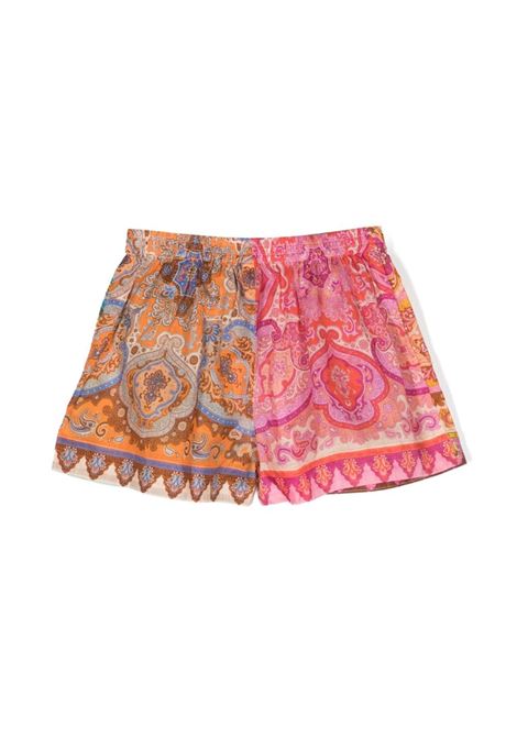 Shorts con stampa paisley multicolor - bambina ZIMMERMANN kids | 7673ASS235SPLI