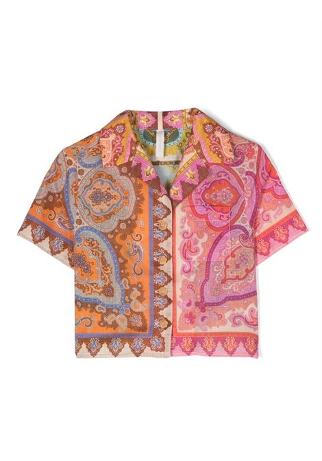 Camicia Halcyon con stampa paisley multicolor - bambina ZIMMERMANN kids | 7715TSS235SPLI