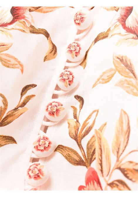 Pink and multicolour Vacay Billow floral-print maxi dress - women ZIMMERMANN | 1536DSS236PEFL