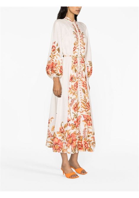Pink and multicolour Vacay Billow floral-print maxi dress - women ZIMMERMANN | 1536DSS236PEFL