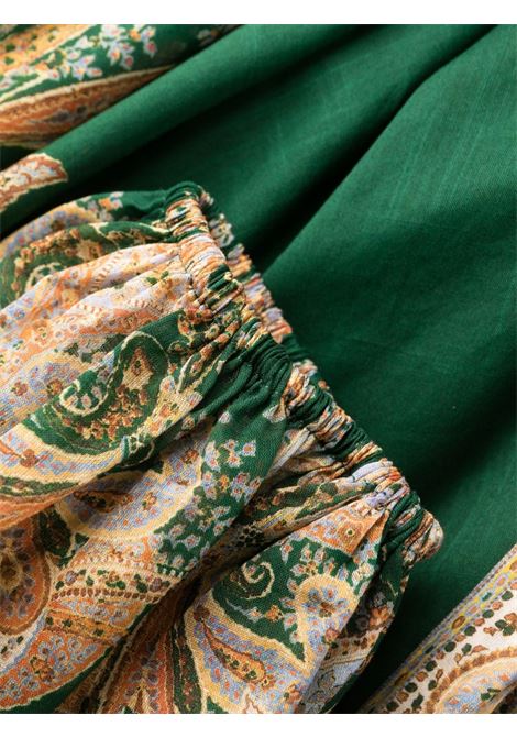 Green Devi paisley-print wrap dress - women ZIMMERMANN | 1710DSS231EMPAI