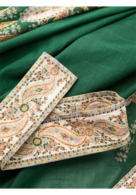 Green Devi paisley-print wrap dress - women ZIMMERMANN | 1710DSS231EMPAI
