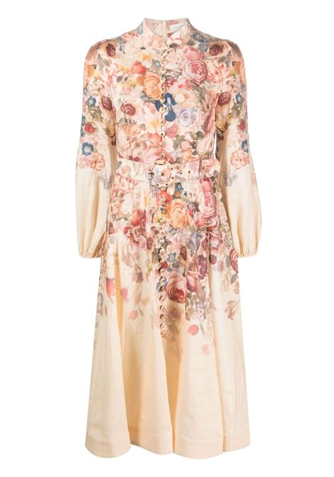 Multicolored Luminosity floral-print midi dress - women  ZIMMERMANN | 5723DF231MOCR