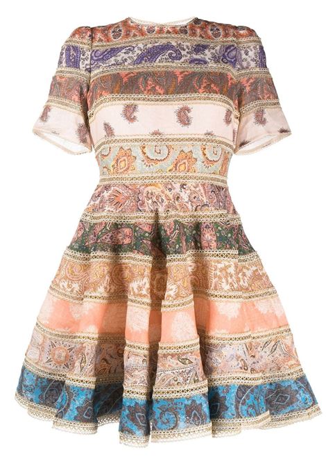 Multicolour Devi spliced mini dress - women ZIMMERMANN | 6768DSS231SPLI