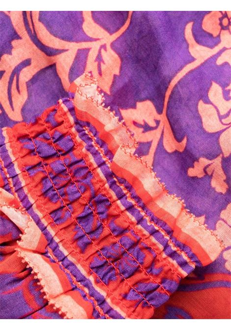 Purple and red Raie Swing floral-print maxi dress - women ZIMMERMANN | 7090DSS232PURFL