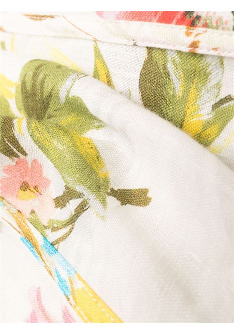 White Halcyon floral-print linen minidress - women ZIMMERMANN | 7179DSS235SPLI