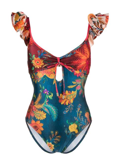 Multicolour Ginger floral-print swimsuit - women ZIMMERMANN | 7361WSS233SPLI