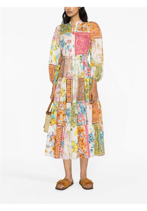 Multicolored patchwork floral-print dress - women  ZIMMERMANN | 7711DSS235MUL