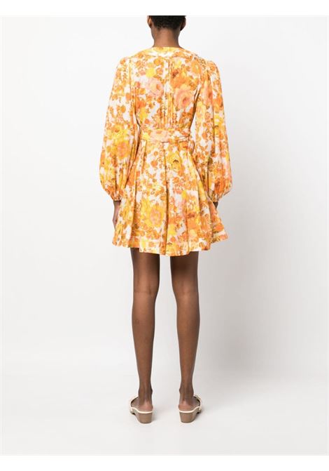 Yellow floral-print wrap dress - women  ZIMMERMANN | 7931DSS232YEFLO