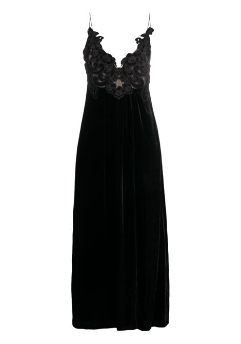 Black  sensory velvet slip dress - women  ZIMMERMANN | 8345DF233BLK