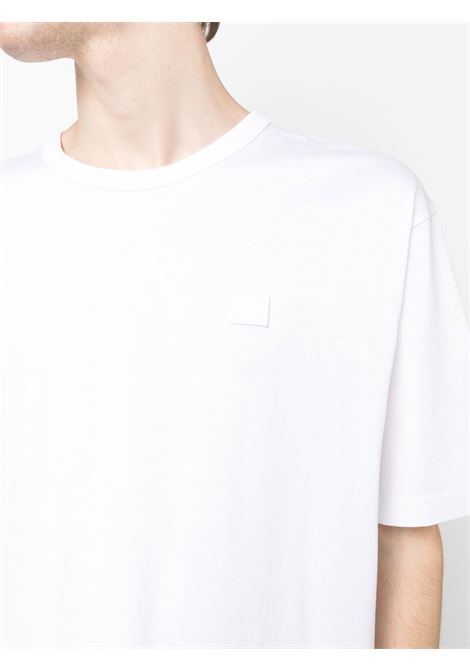 T-shirt con logo in bianco - unisex ACNE STUDIOS FACE | CL0206183