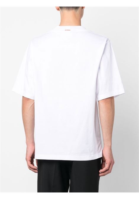 T-shirt a maniche corte in bianco - unisex ACNE STUDIOS | CL0195183