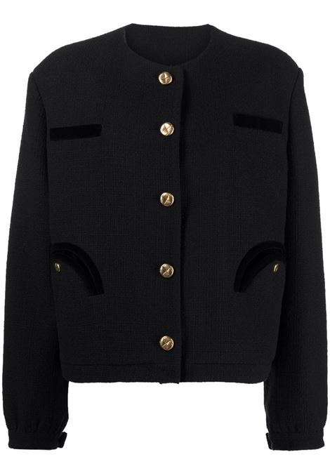Black Missy Smiley-pocket knitted jacket - women BLAZÉ MILANO | GBS01ESSE0560001