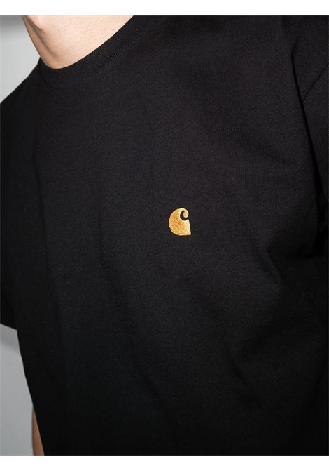 Black Chase logo-embroidered T-shirt - men CARHARTT WIP | I02639100FXX