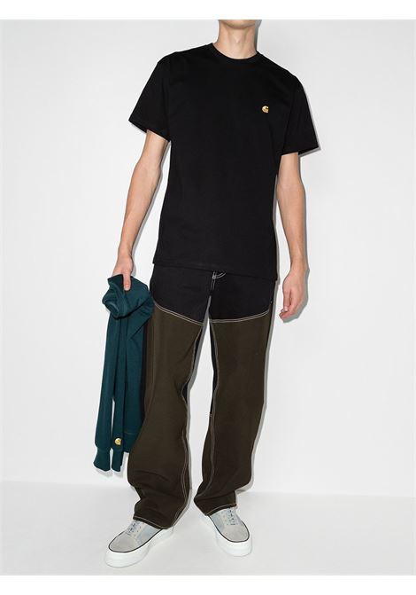 T-shirt con ricamo Chase in nero - uomo CARHARTT WIP | I02639100FXX