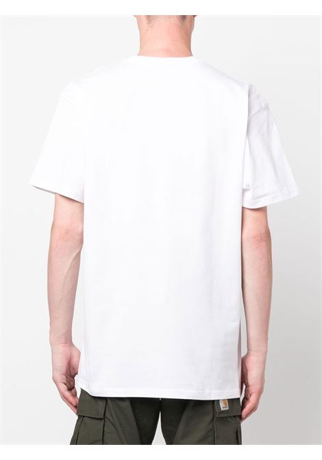 T-shirt con ricamo Chase in bianco - uomo CARHARTT WIP | I02639100RXX