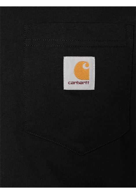 T-shirt con patch logo in nero - uomo CARHARTT WIP | I03043489XX