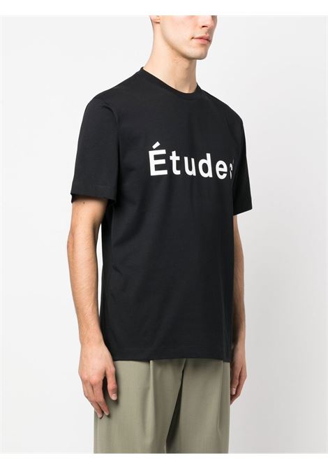 T-shirt con stampa in nero - uomo ÉTUDES | C00ME101A00799
