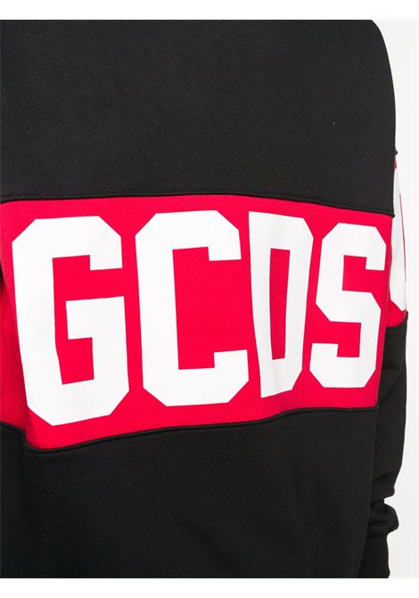 Black logo print sweatshirt - women GCDS | CC94M02101302