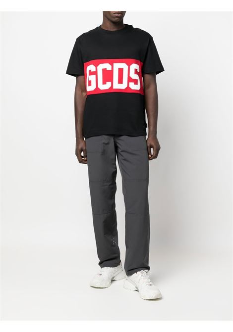 Black logo t-shirt - men GCDS | CC94M13014602