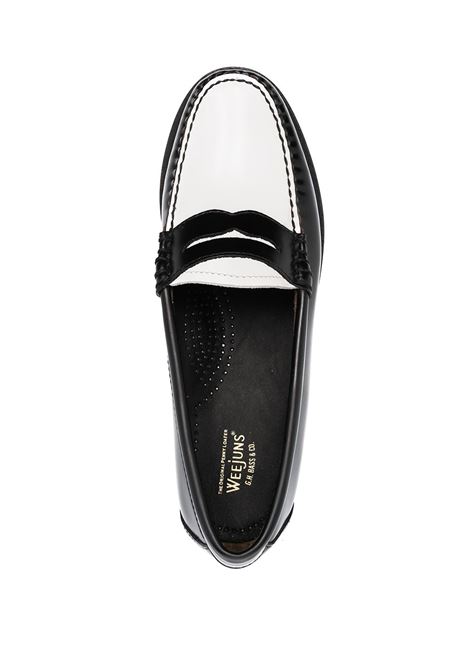 Black colour-block penny loafers - women GH BASS | BA41010001