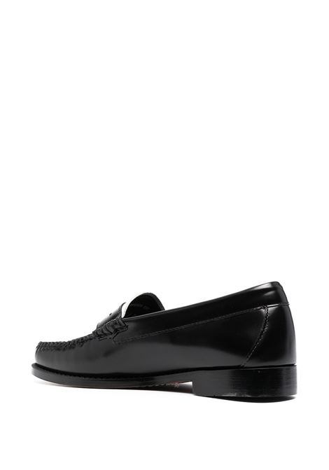 Black colour-block penny loafers - women GH BASS | BA41010001
