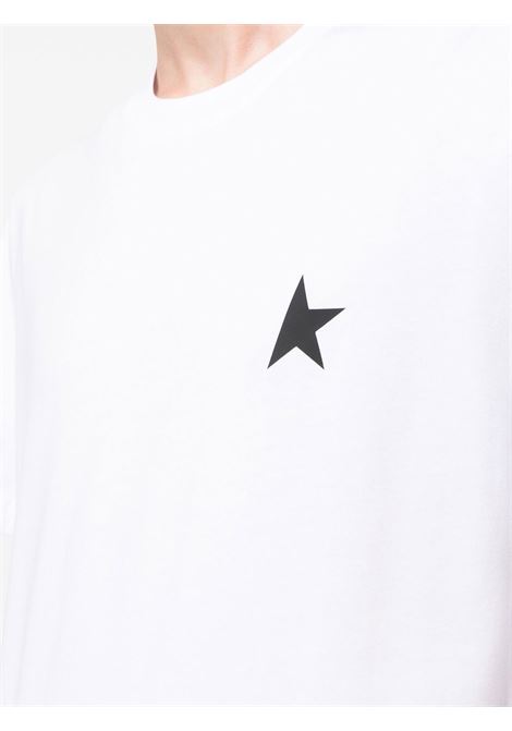 T-shirt con logo star in bianco - unisex GOLDEN GOOSE | GMP01220P00059310364