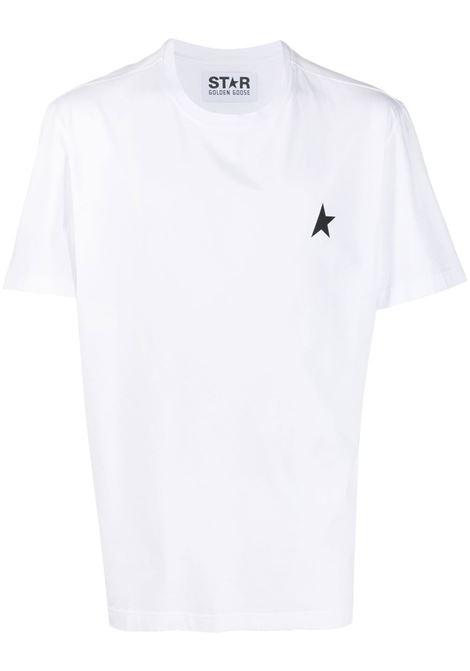 White logo printed t-shirt - unisex GOLDEN GOOSE | GMP01220P00059310364
