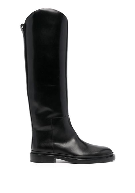 Black calf-length boots - women JIL SANDER | J15WW0020PS361001
