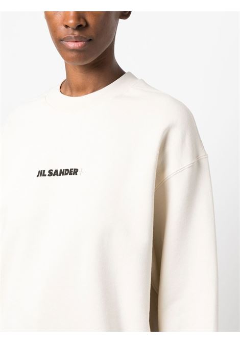 Beige logo-print sweatshirt - women JIL SANDER | J40GU0001J20010279