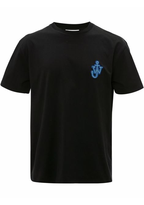 T-shirt con applicazione in nero - uomo JW ANDERSON | JT0061PG0772999