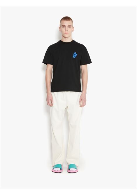 T-shirt con applicazione in nero - uomo JW ANDERSON | JT0061PG0772999