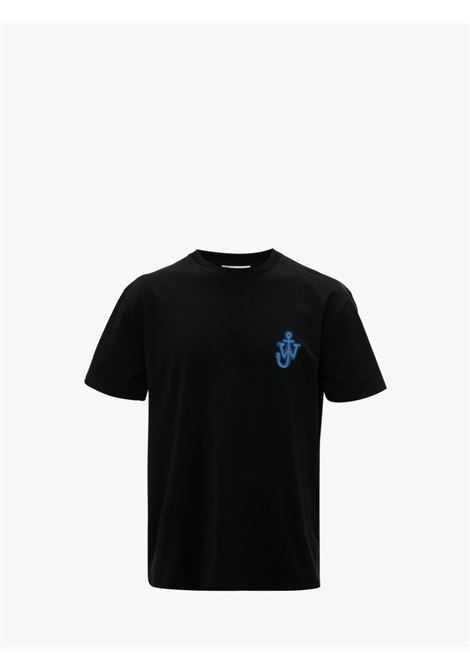 Black Anchor logo-patch T-shirt - men  JW ANDERSON | JT0061PG0772999