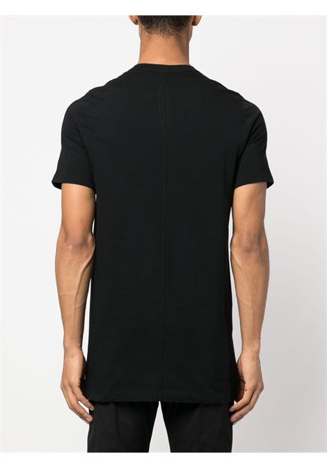 T-shirt girocollo a maniche corte in nero - uomo RICK OWENS | RU02C7264JA09