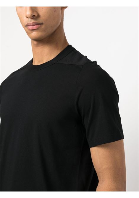 T-shirt girocollo a maniche corte in nero - uomo RICK OWENS | RU02C7264JA09
