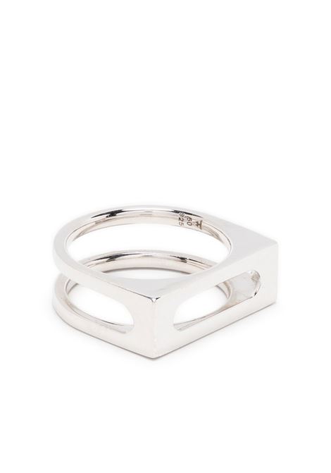 Silver-tone Single Cage ring - men  TOM WOOD | R10111NA01S925