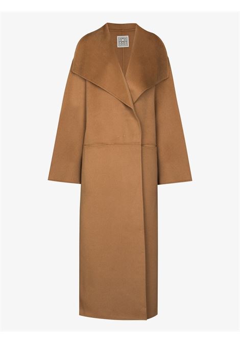 Beige oversized coat - women  TOTEME | 211110717835