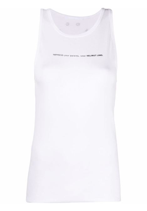 Helmut lang top con stampa donna chalk white HELMUT LANG | Top | L01DW506VO2