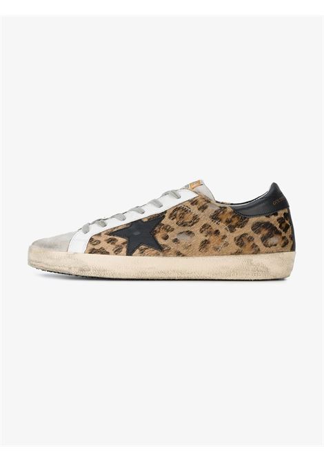 Sneakers Super-Star con stampa leopardata in marrone - donna GOLDEN GOOSE | GWF00101F00056580189